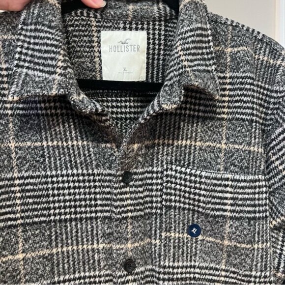 Hollister Plaid Flannel Jacket Top NWOT - Picture 2 of 6